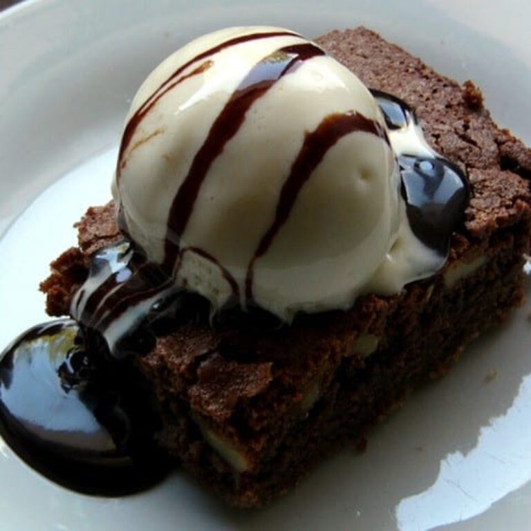 Brownie con Helado